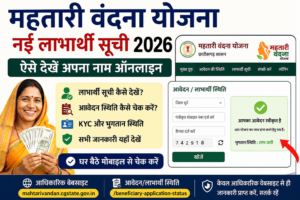 महतारी वंदना योजना Beneficiary List 2026: नई सूची कैसे देखें?